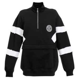 Balmain Circle Logo Cotton Sweatshirt