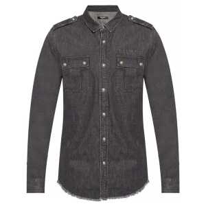 Balmain Cotton Denim Shirt