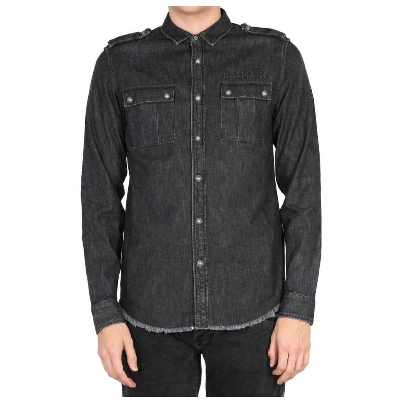 Balmain Cotton Denim Shirt, theFeinheit