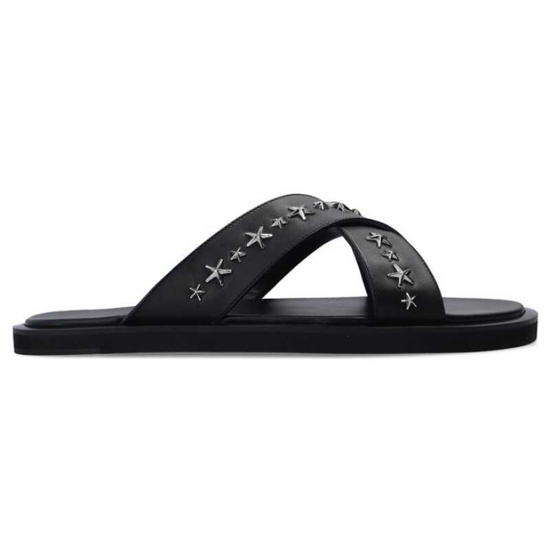 Jimmy Choo Palmo Leather Sandals, theFeinheit