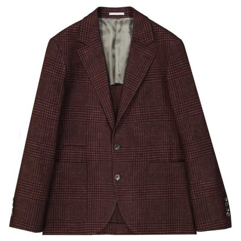 Brunello Cucinelli Tartan Wool Jacket, theFeinheit