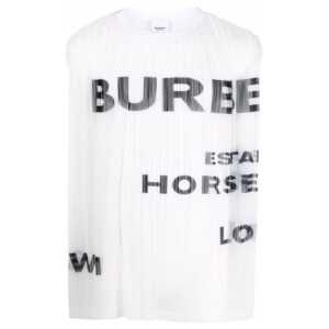 Burberry Horseferry Print Mesh Tank Top