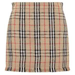 Burberry Vintage Pattern Mini Skirt