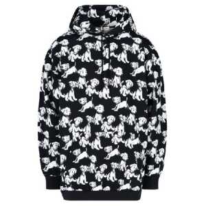 Celine Hooded Printed Dogs Sweatshirt