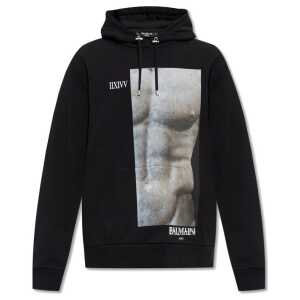 Balmain Cotton Hoodie Sweatshirt