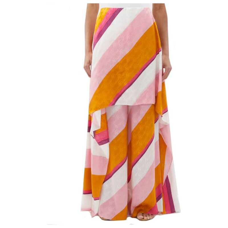 Fendi Ff Color-Block Draped Trousers, theFeinheit