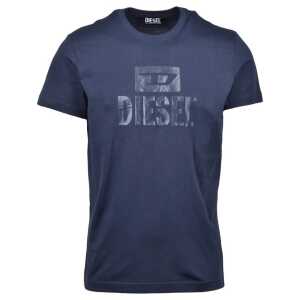 Diesel Blue Cotton T-Shirt