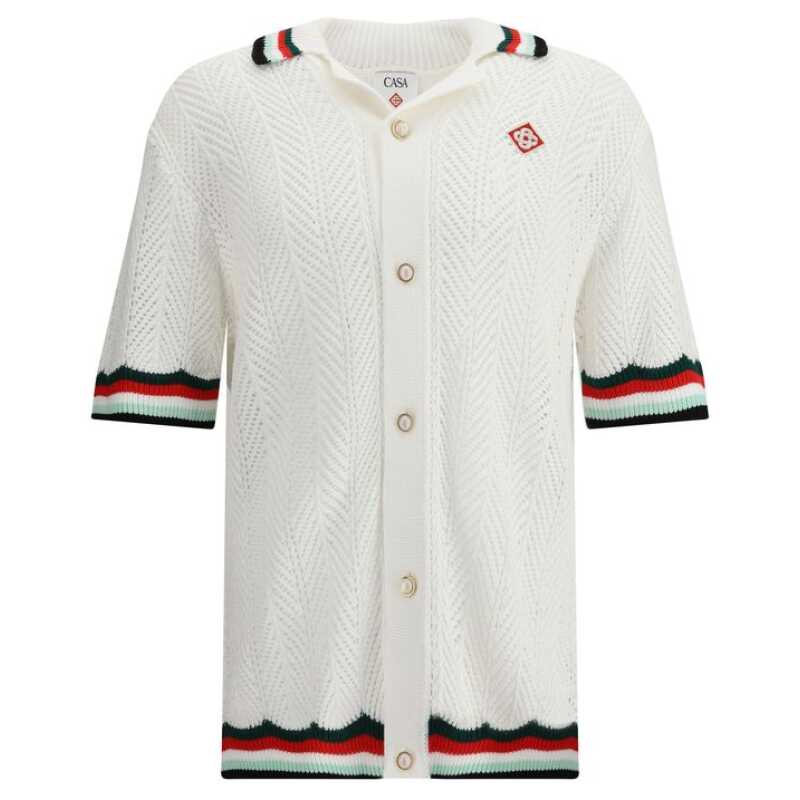 Casablanca Sporty Short-sleeve Cardigan, theFeinheit