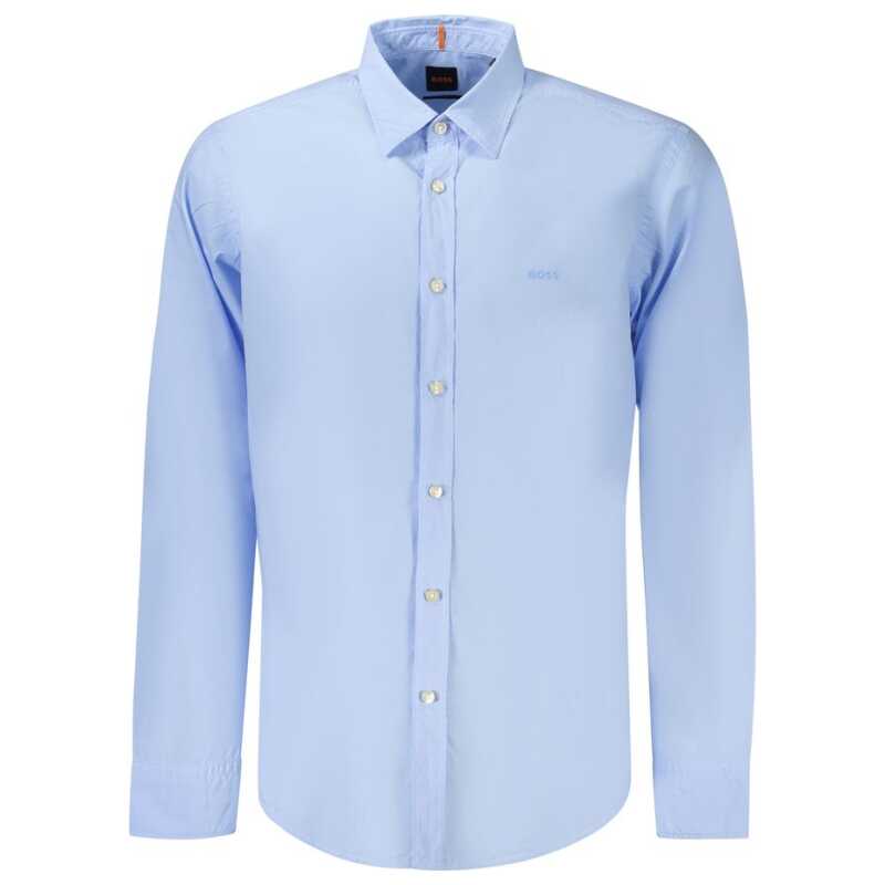 Hugo Boss Blue Cotton Men Shirt, theFeinheit