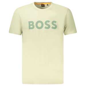 Hugo Boss Green Cotton Men T-Shirt