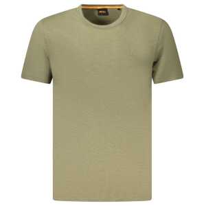 Hugo Boss Green Cotton Men T-Shirt