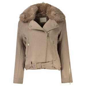 Guess Jeans Beige Cotton Jackets & Coat