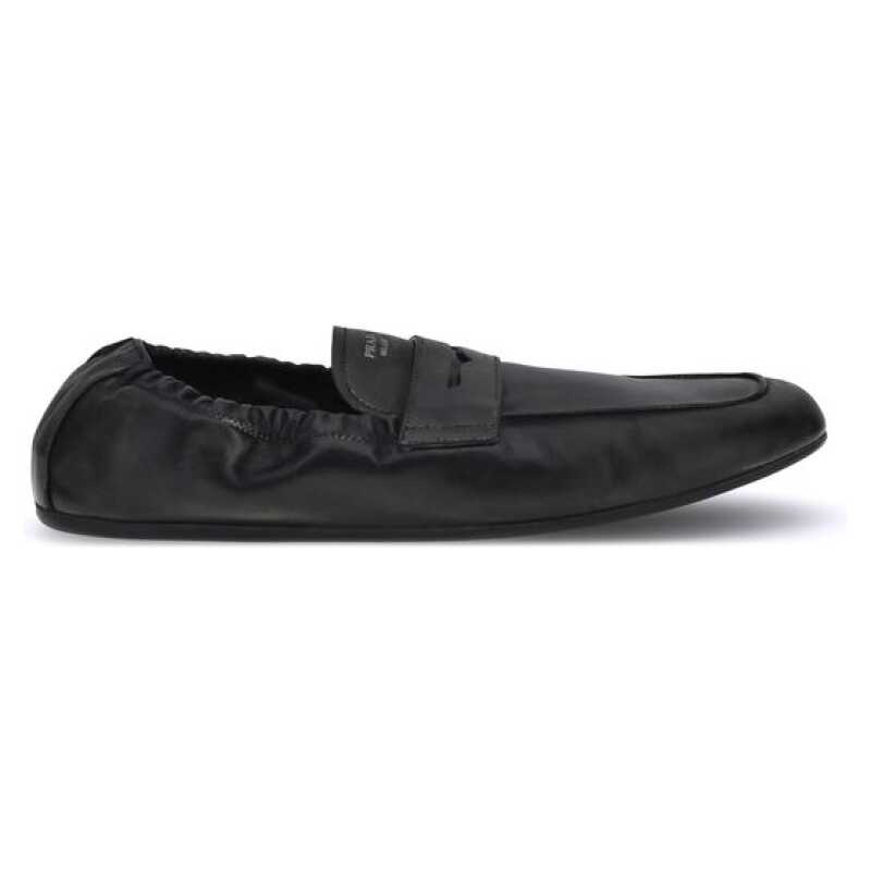 Prada Antiqued leather Shuffle Loafers, theFeinheit
