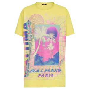 Balmain Yellow Cotton T-Shirt
