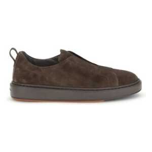 Santoni Suede slip-on Sneakers
