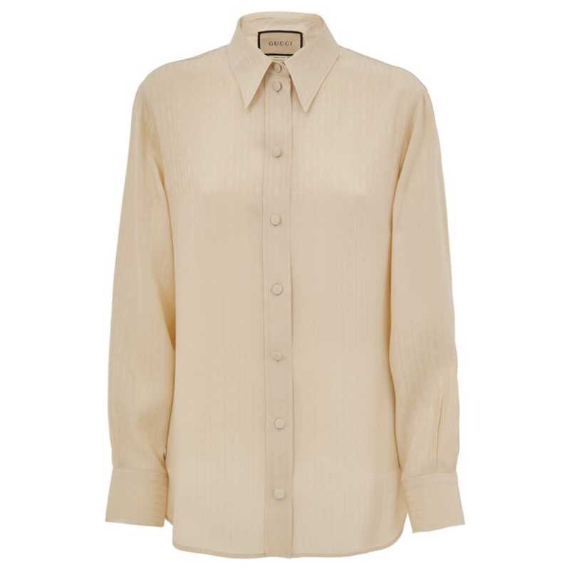 Gucci Beige Silk Shirt, theFeinheit