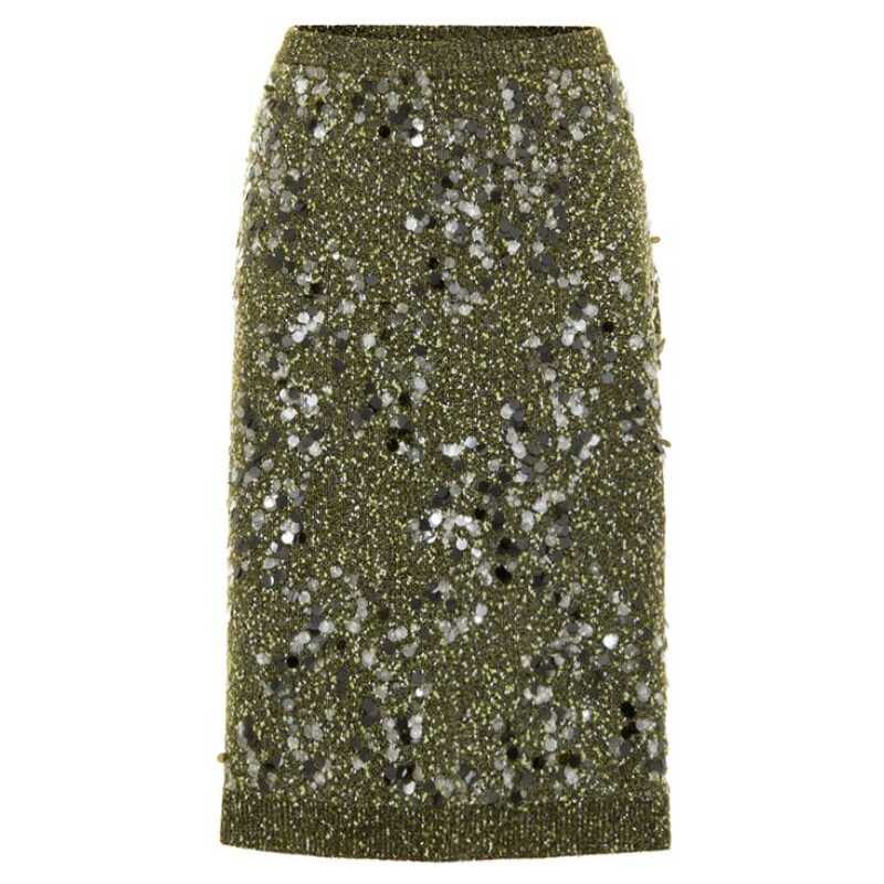 Gucci Green Viscose Skirt, theFeinheit