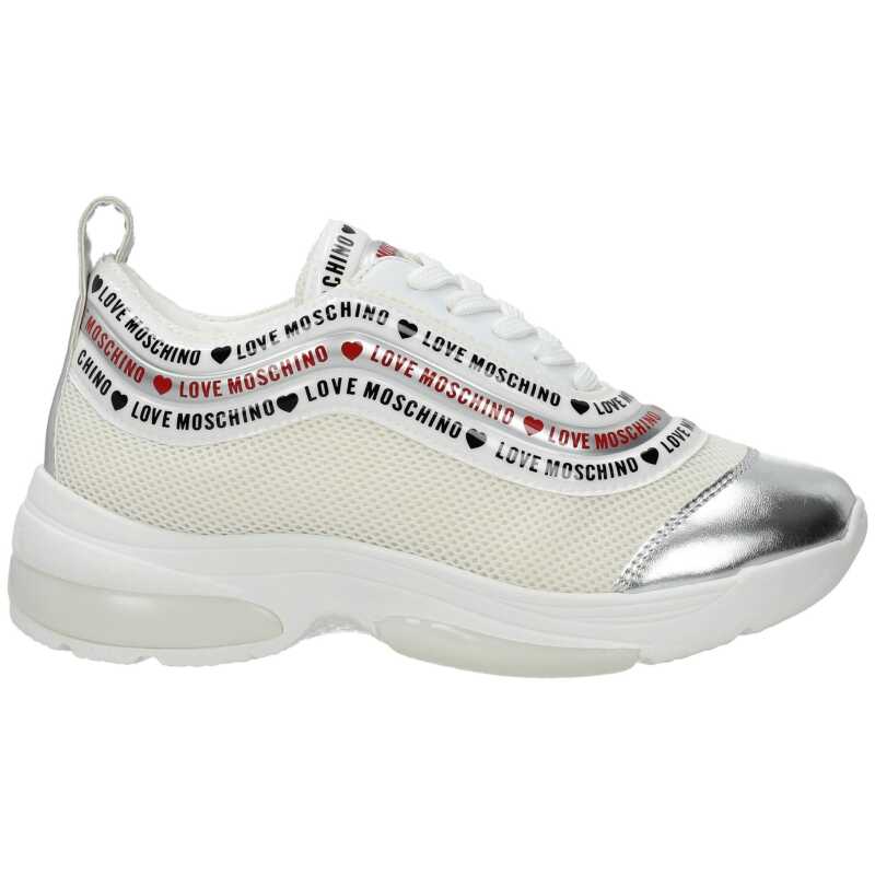 Love Moschino Beige Fabric Sneakers, theFeinheit