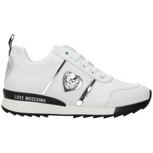 Love Moschino White Leather Sneakers