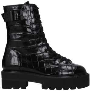 Stuart Weitzman Black Leather Ankle