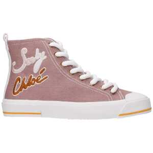 See By Chloé Pink Fabric Sneakers