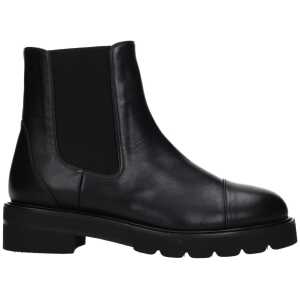 Stuart Weitzman Black Leather Ankle