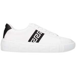 Versace White Leather Sneakers