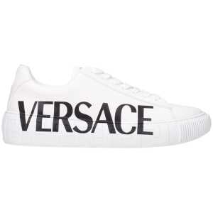 Versace White Leather Sneakers