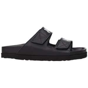 Palm Angels Black Leather Slipper
