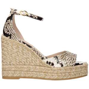 Stuart Weitzman Beige Leather Wedge