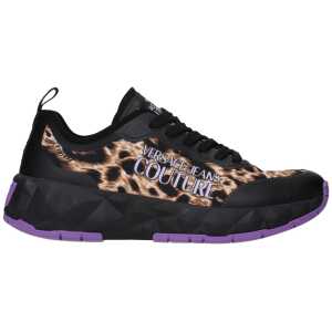 Versace Jeans Black Fabric Sneakers