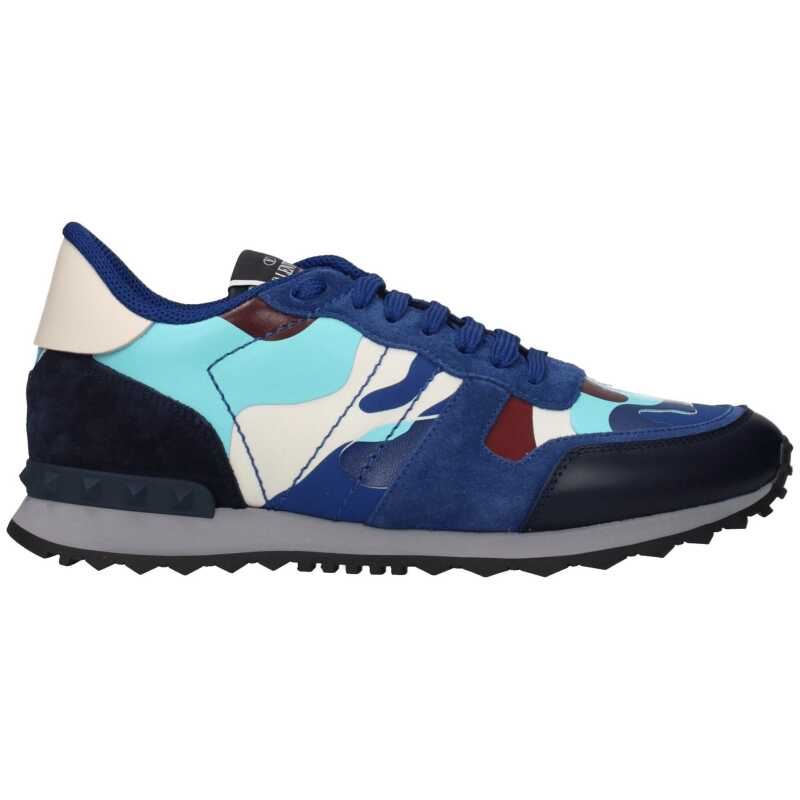 Valentino Garavani Blue Leather Sneakers, theFeinheit