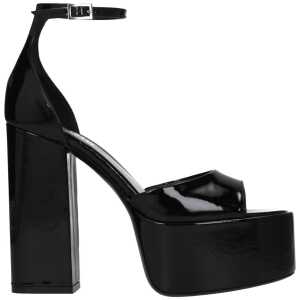 Paris Texas Black Leather Sandal