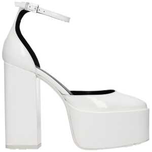 Paris Texas White Leather Sandal