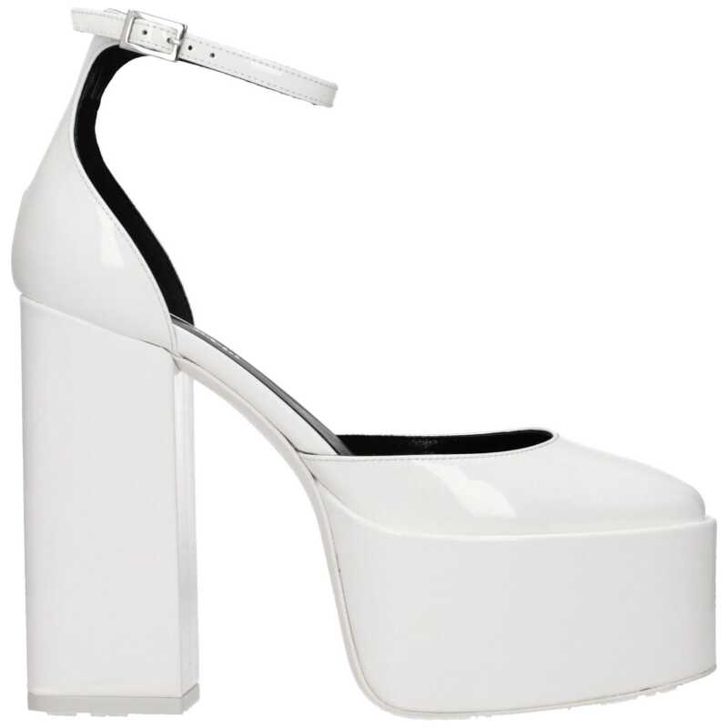 Paris Texas White Leather Sandal, theFeinheit