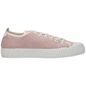 Car Shoe Pink Fabric Sneakers