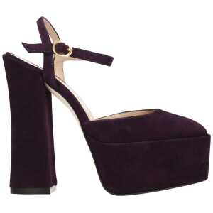 Stuart Weitzman Purple Leather Sandal