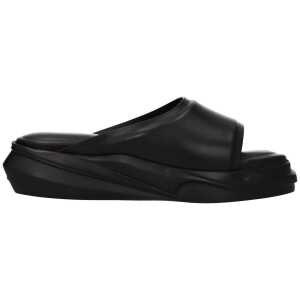 Alyx Black Leather Slipper