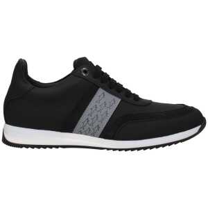 Paul & Shark Black Leather Sneakers