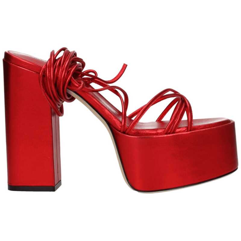 Paris Texas Red Leather Sandal, theFeinheit