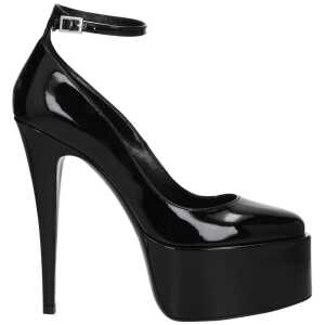 Paris Texas Black Leather Sandal