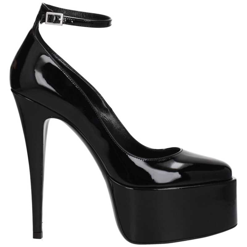 Paris Texas Black Leather Sandal, theFeinheit