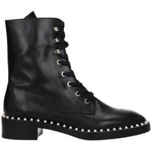 Stuart Weitzman Black Leather Ankle