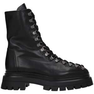 Stuart Weitzman Black Leather Ankle