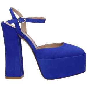 Stuart Weitzman Blue Leather Sandal