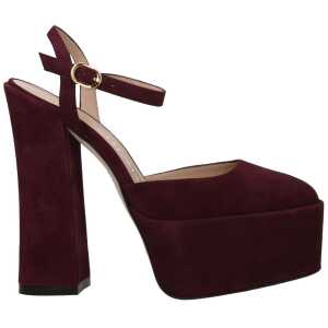 Stuart Weitzman Red Leather Sandal