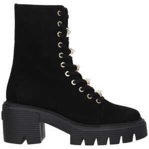 Stuart Weitzman Black Leather Ankle