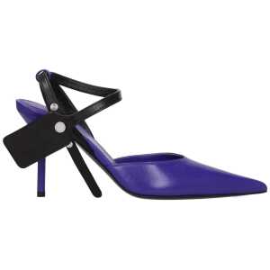 Off-White Purple Leather Sandal