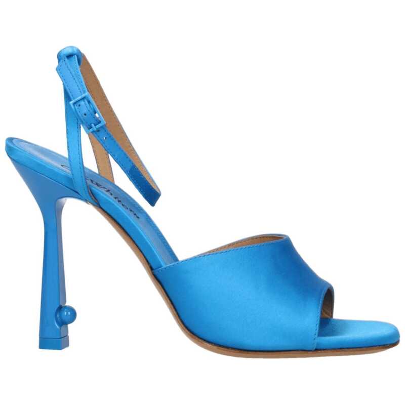 Off-White Blue Satin Sandal, theFeinheit