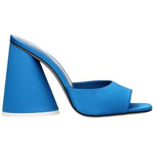 The Attico Light Blue Satin Sandal
